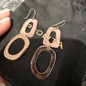 Ippolita rose gold drop earrings